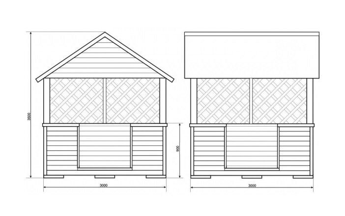 Расчет материалов для строительства беседки из дерева 3 на 3 метра