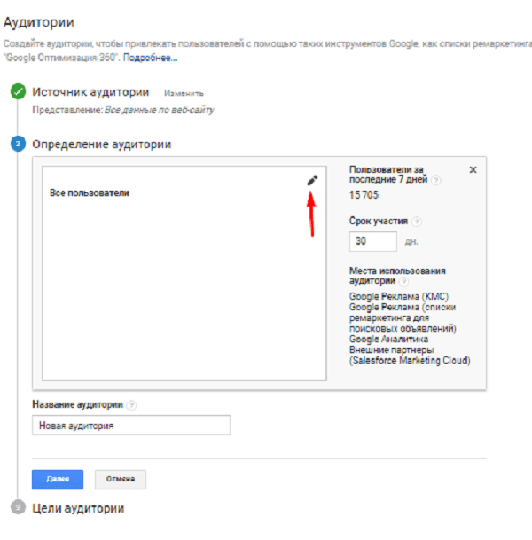 Как экспортировать гугл аккаунт. Создание аудиторий в гугл аналитикс.