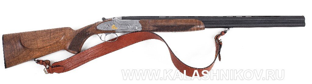 Двуствольное полнозамковое ружье ЛТ5001, изготовленное в тульской оружейной фирме «Левша-Т» по индивидуальному заказу охотника. Калибр 12/70, спуск один с переключателем, дульные сужения постоянные 0,3/0,6 мм, в варианте для стрельбы с левого плеча