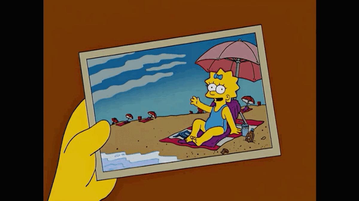 – Мы получили открытку от Мэгги. Ей так нравится на Аляске.
(Фрагмент сериала Симпсоны, s16e15)