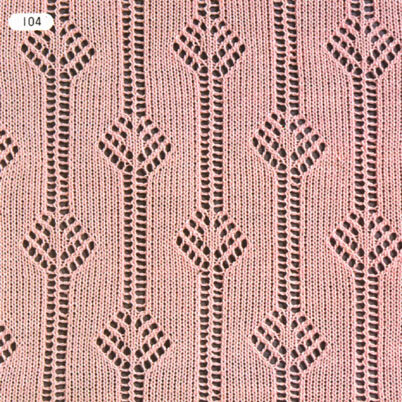 Примеры ажурных узоров из галерей KnittStyler (простой ажур)