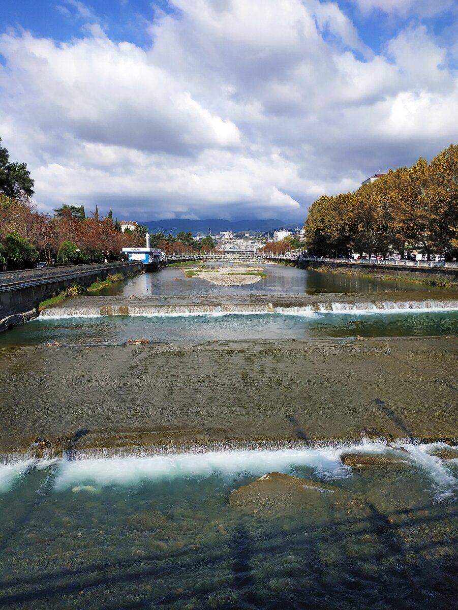 Река "Сочи" зимой