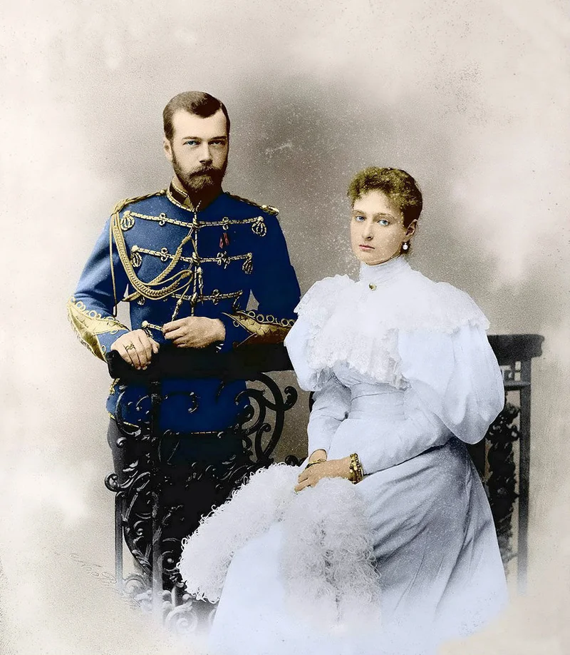 Император Николай II с супругой императрицей Александрой. Фото из общего доступа.