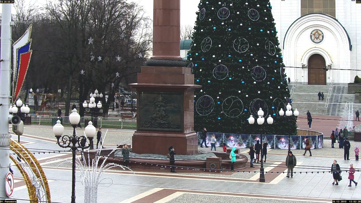 Елка победы площадь победы 3 фото Главная ёлка Калининграда попала в топ-10 самых высоких в России Янтарный край Д