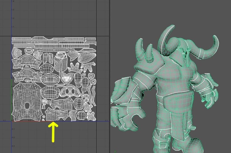 Так выглядит готовая развёртка нашего стилизованного персонажа