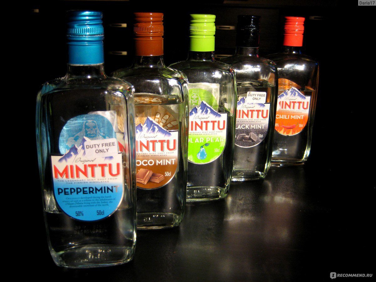 Сколько стоит алкогольный напиток. Финский мятный ликер Minttu.