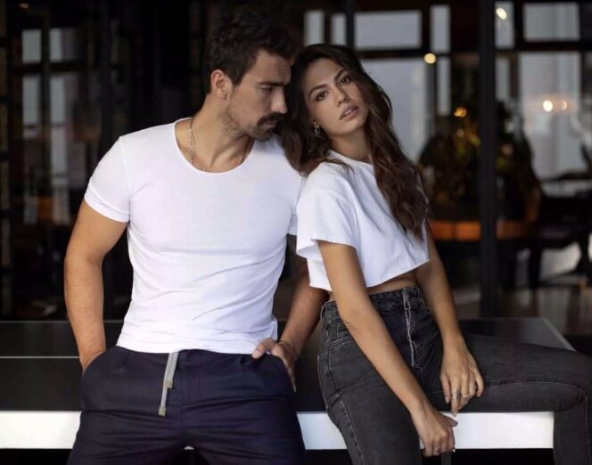 Ибрагим Челиккол и Демет Оздемир играют вместе в сериале «Дом в котором ты родился твоя судьба »