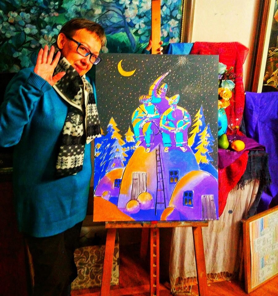 автор картин Марина Султанова,холст акрил, 2018 г.