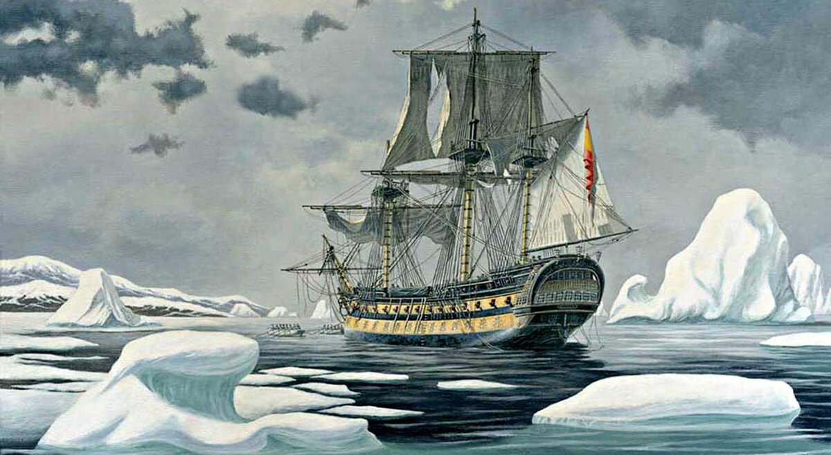 Корабли. Великие географические открытия. Экспедиционный корабль.