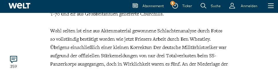 Вероятно, редко анализ битвы подтверждался фотографиями так полно, как теперь в работе историка Бена Уитли. Кстати, включая небольшое исправление: немецкий военный историк из-за официальных сообщений предполагал всего три полных потери танкового корпуса СС, но на самом деле их было пять. Скрин сайта welt.de