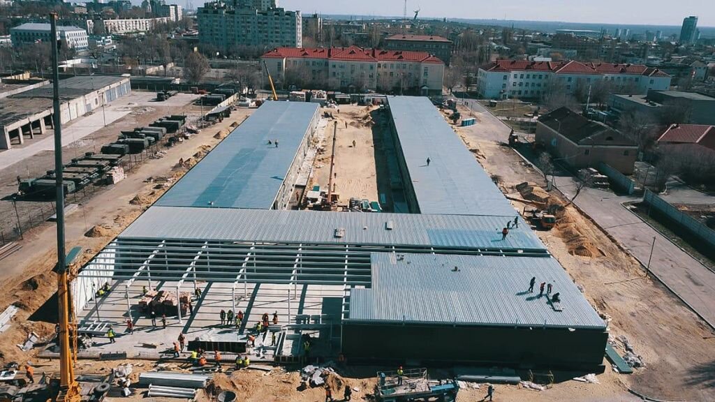  Строительство медцентра в Волгограде.Фото: mil.ru.