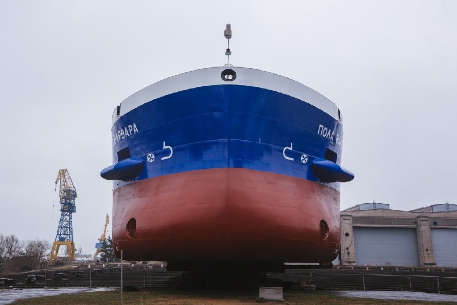 Спуск на воду сухогруза "Пола Варвара" / Фото: Красное Сормово