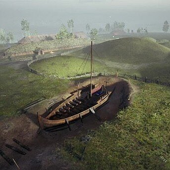 Так, по предположениям ученых корабль выглядел до погребения @gjellestadstory