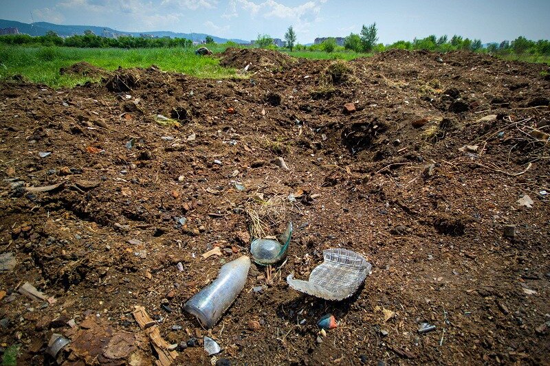 Стеклянные находки на дореволюционной городской свалке