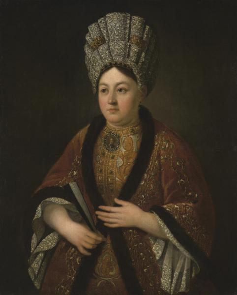 Мария Яковлевна Строганова, Роман Никитин, 1721-24. (с) Из коллекции Государственного Русского музея, https://rusmuseumvrm.ru/