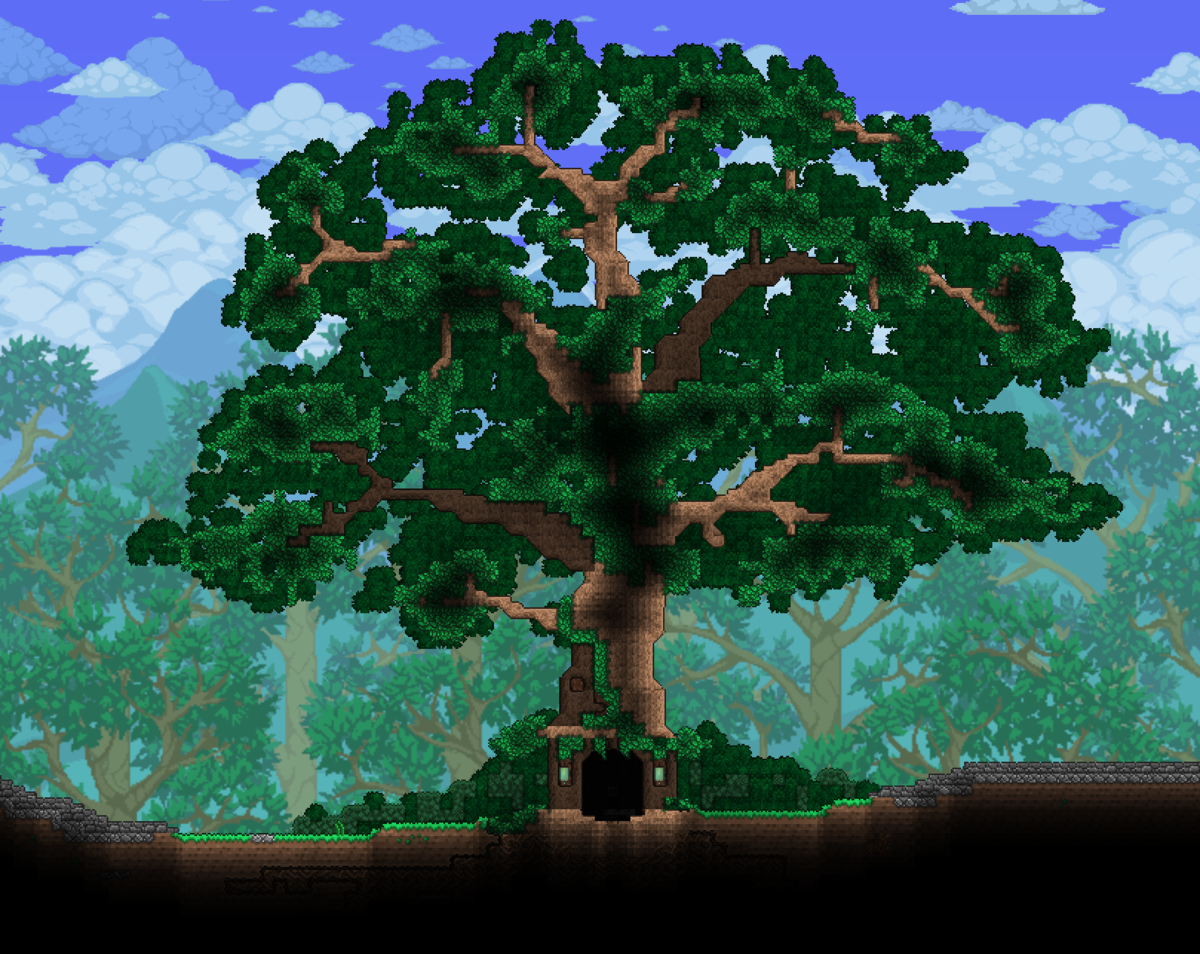 Terraria wood. Террария дерево. Террария громадное дерево. Гигантское дерево террария. Террария кастомные деревья.