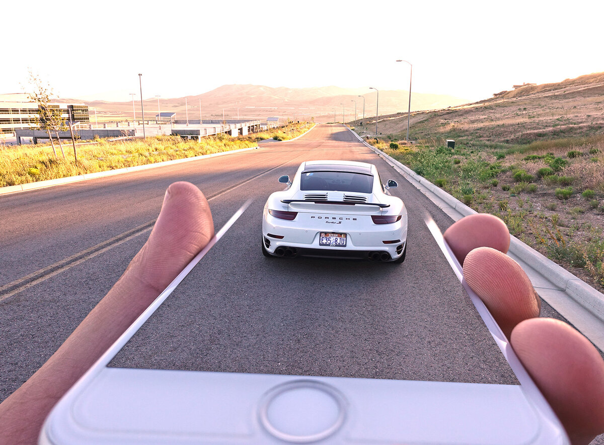 Дорога + машина + телефон