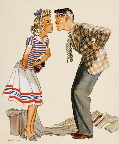 Иллюстрация на тему "Муж - не козлик, но взбрыкнуть может!" / Источник: Яндекс.Картинки 