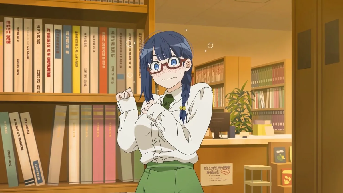 Стеснительная девушка из библиотеки