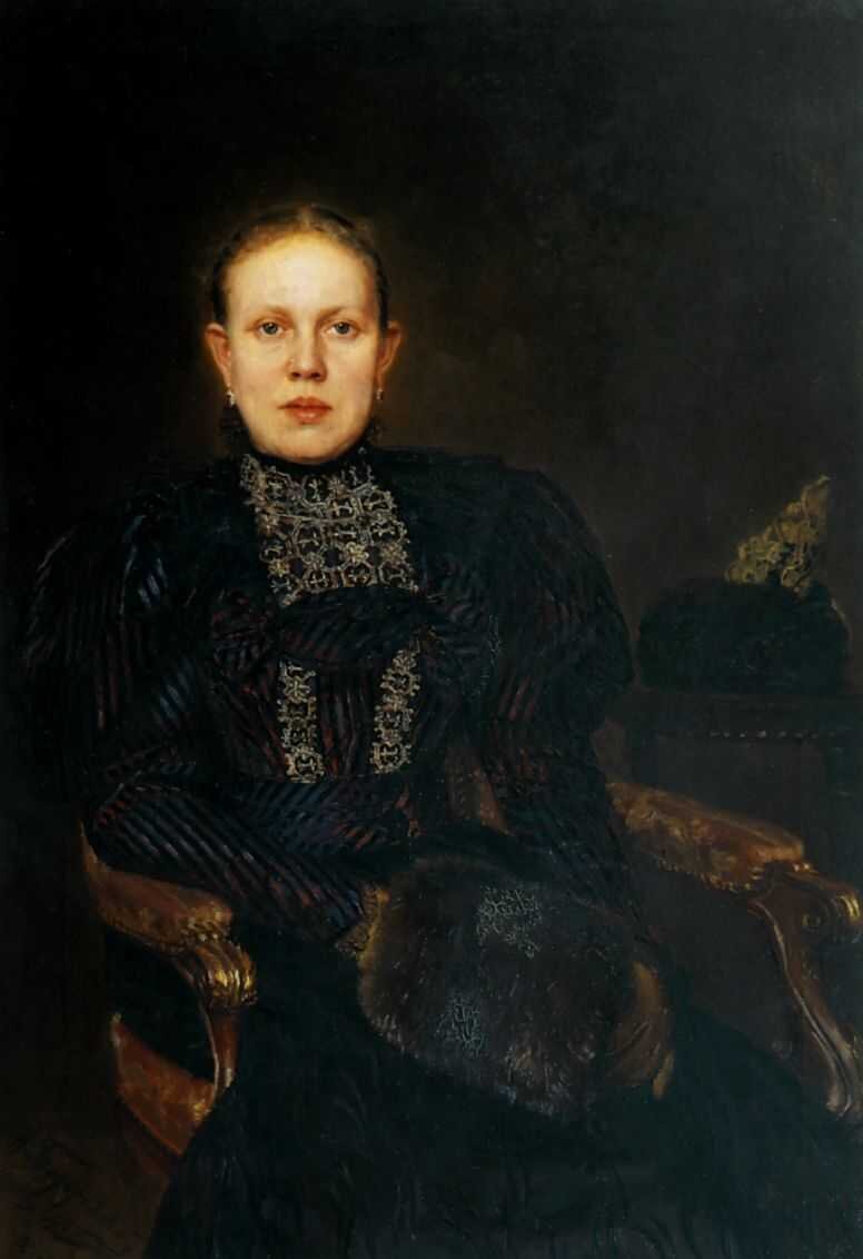 «Портрет О.Ф.Бурышкиной». 1897. Холст, масло 113 х 78 см. ГТГ. 