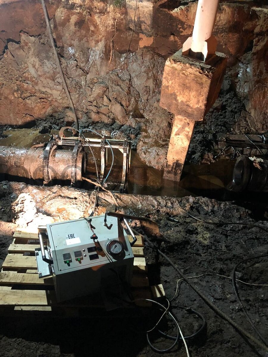 Фото 1. Устранение аварии: d 500 sdr 11.