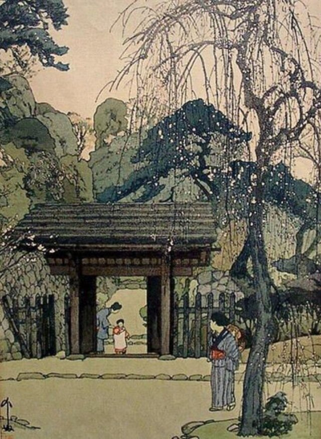  Картина японского художника Хироси Ёсида (1876-1950)