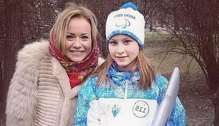 Юлия Липницкая с мамой