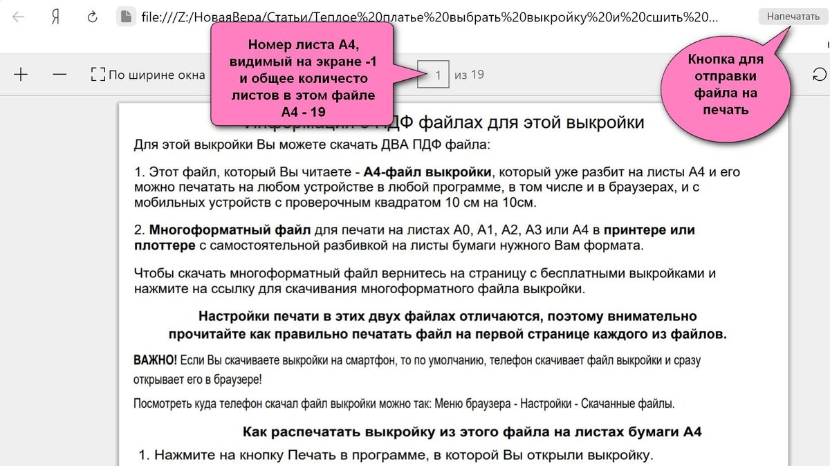 А я не понимаю как распечатать выкройку в полный рост в принтере бумага А4?  | Шьем с Верой Ольховской | Дзен