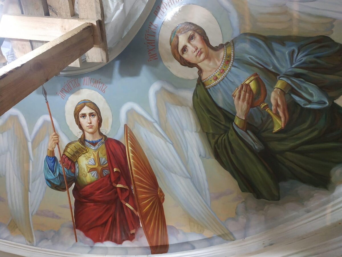 Роспись храма Александра Невского в Минске, мастерская "Палехский Иконостас"
