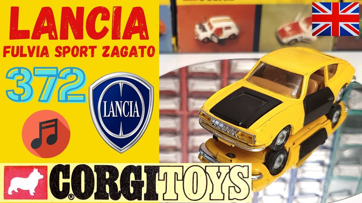 Ланча Lancia Fulvia Sport Zagato № 372 от Corgi Toys