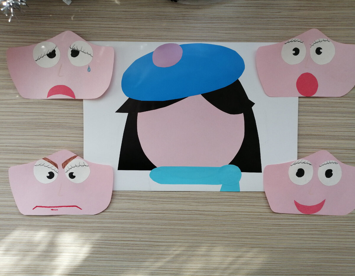 Настольно - печатная игра “Подари улыбку”
для второй младшей группы
Инструкция:
Возраст- от 3х лет.
Материал- бумажные карточки с изображением эмоций (грустный, веселый, задумчивый, сердитый, удивлённый), конверт с письмом, карточки с различной эмоциональной окраской (грустные и веселые).
Цель игры- Обогащение эмоциональной сферы ребенка. Научиться распознавать и показывать эмоции.
Задачи игры:
Создать условия для развития эмпатийных способностей у малышей.
Дать понятие «эмоции».
Научить детей, используя выразительные средства, передавать свои чувства, эмоциональные состояния; понимать эмоциональное состояние окружающих.
Ход игры: По заданию воспитателя малыши должны собрать нужную эмоцию.
Варианты усложнения: один ребенок показывает эмоцию, а другие пробуют ее угадать и воплотить в аппликации.