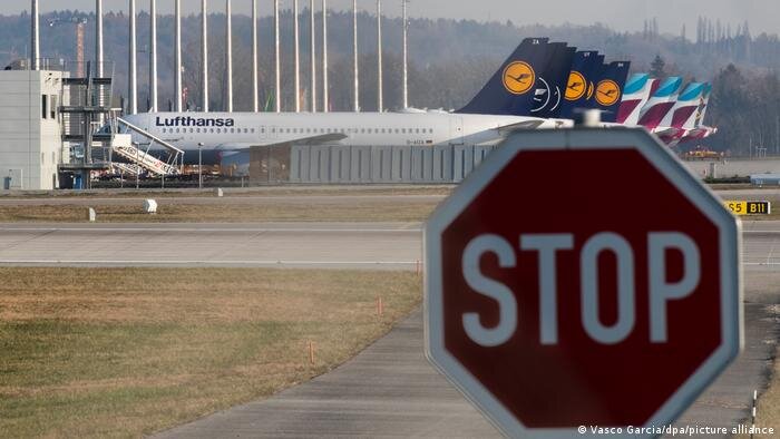 Самолеты Lufthansa и Eurowings в аэропорту Мюнхена. Фото: DW