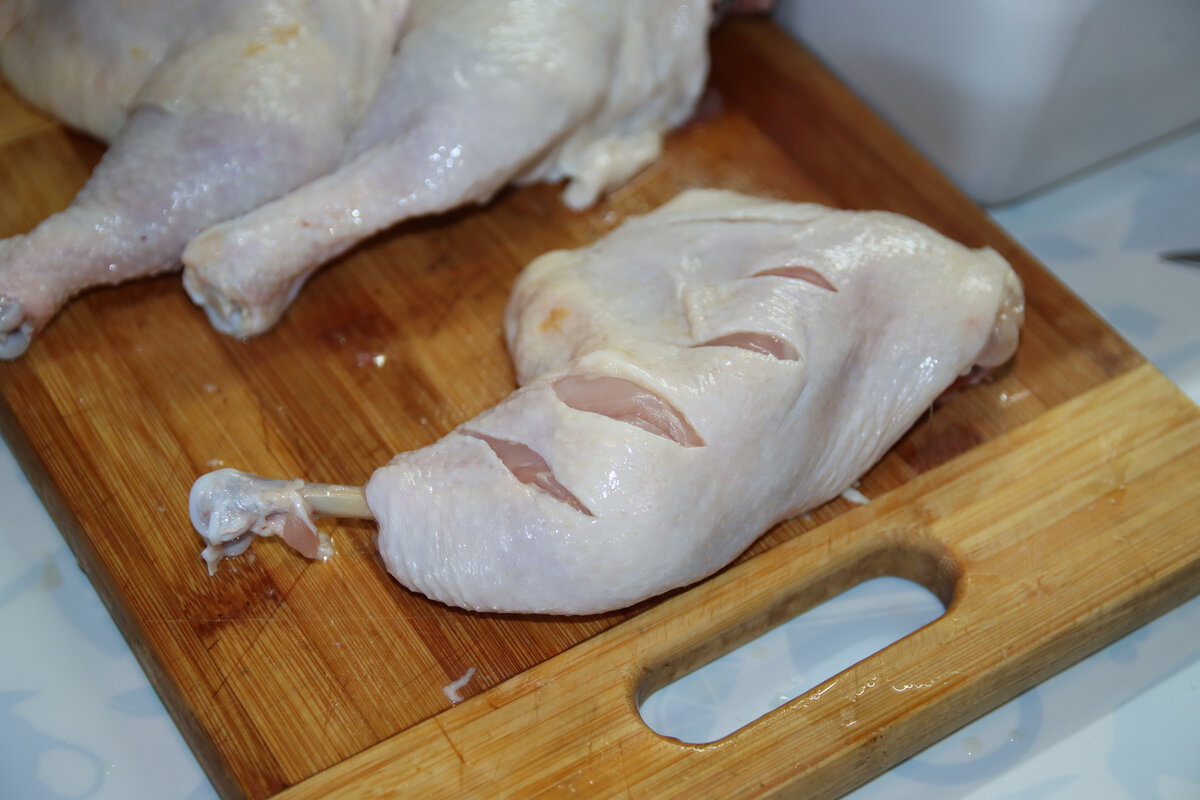 Надрезы ускоряют приготовление курицы