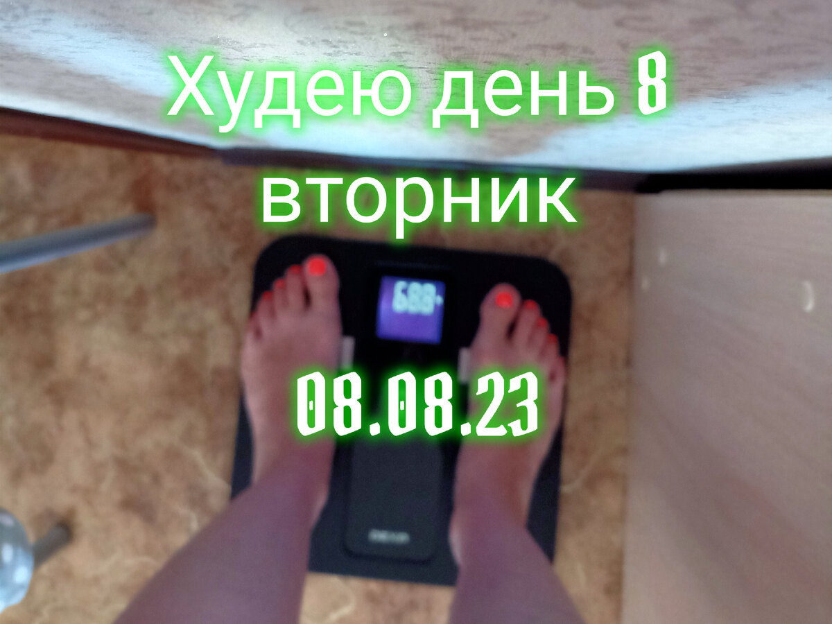 Худею день 8. Поплохело. Дзен решил заплатить по больше! Мой вес.