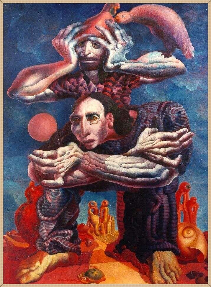 © Вальтер Мак Маззьери (Walter Mac Mazzieri). Глаза бедуинов пронзили горы пустыни, 1969, холст, масло, 120 х 90 см.