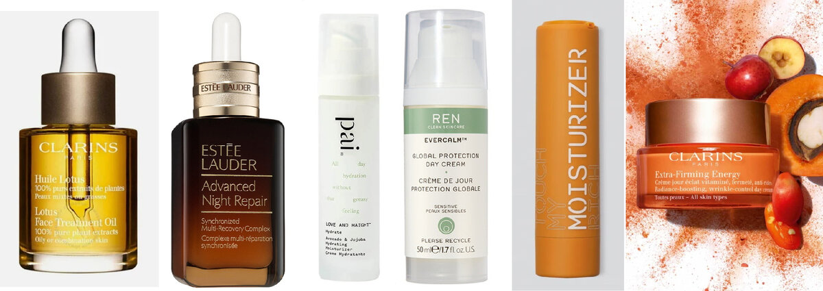 Средства для ухода за лицом поплотнее, этими я пользовалась зимой.