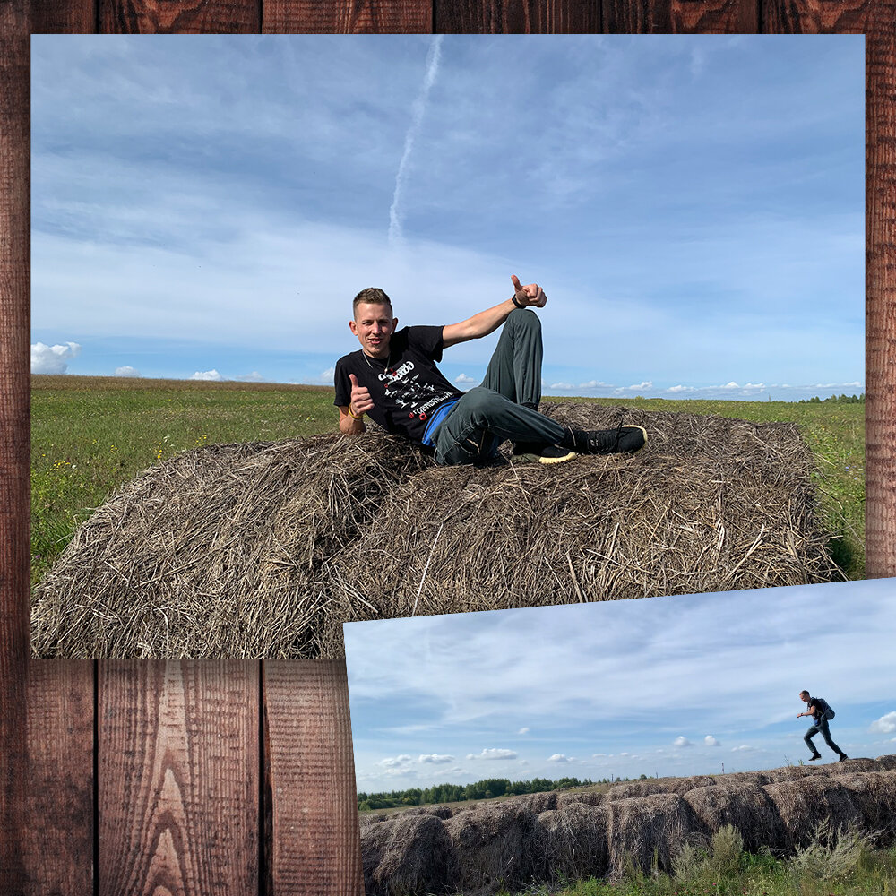 Сено в поле нашли, как не пофоткаться =) (Степан Корольков)