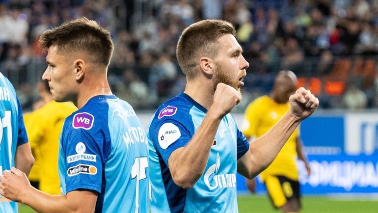    Андрей Мостовой и Иван Сергеев.Вячеслав Евдокимов / ФК «Зенит»