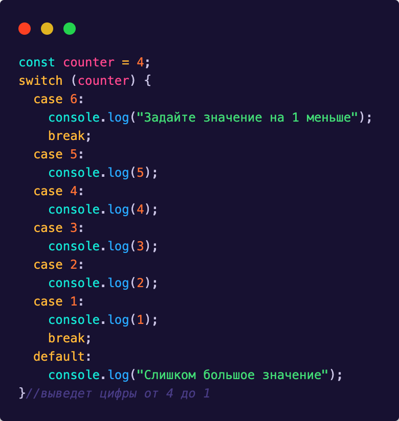 Конструкция switch case в JavaScript | PurpleSchool | Дзен