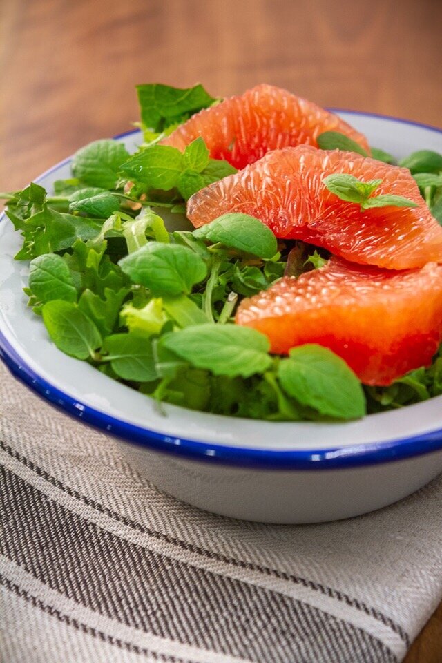 🥗 Салат с грейпфрутом и мятой на завтрак