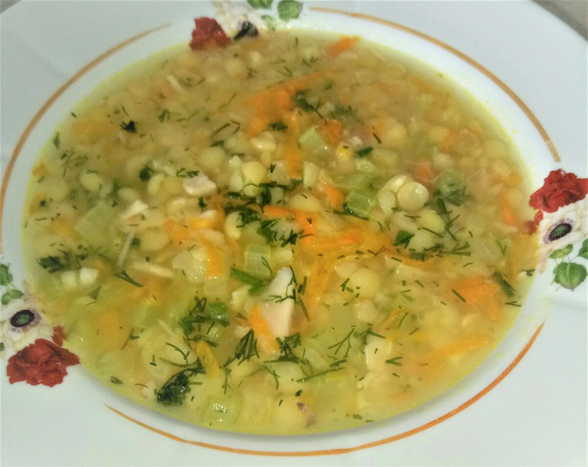 Суп картофельный с горохом