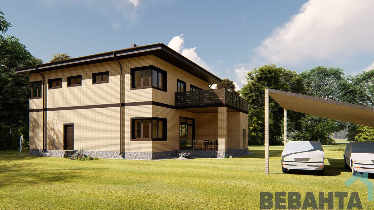 Главный фасад дома. Информация с сайта Vevanta.com