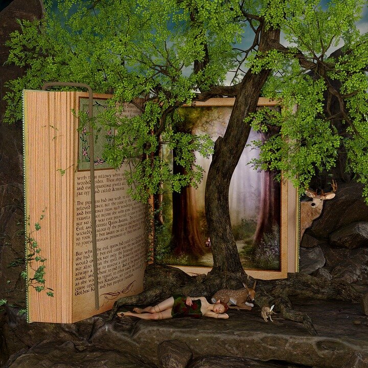 https://pixabay.com/illustrations/book-landscape-fairy-tales-tree-2134779/