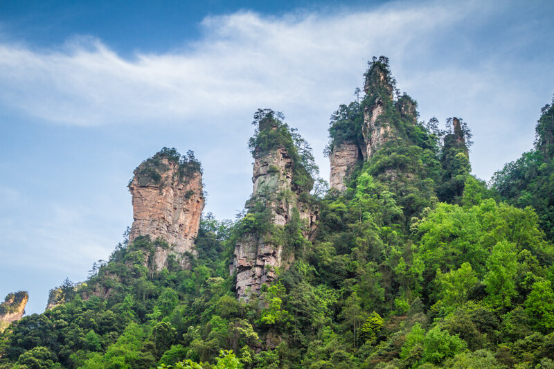 Zhangjiajie, "нижний" парк