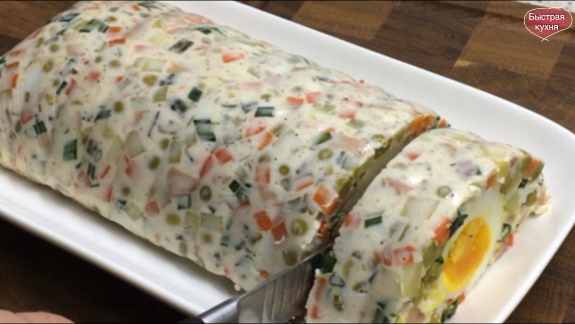 Новый вкус и необычная подача  салата удивит ваших гостей.  