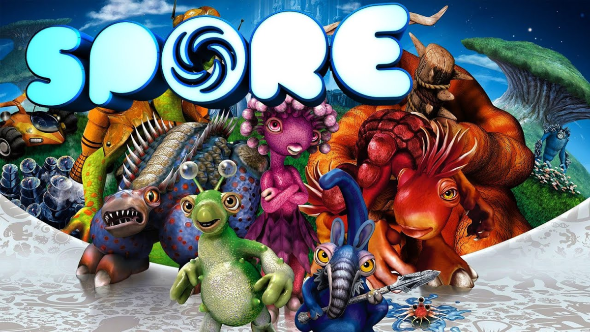 Спор г. Spore игра. Spore обложка. Spore плакат. Spore фон.