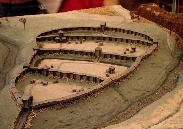 Золотаревское городище, макет 