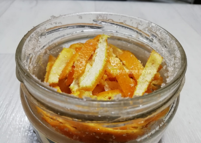 Как готовлю цедру с сахаром