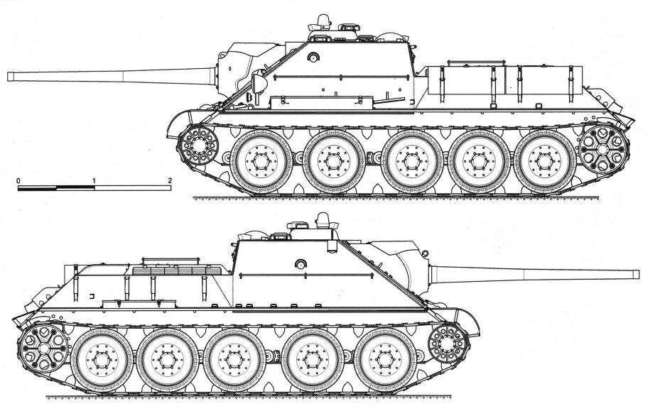 Технический рисунок танка