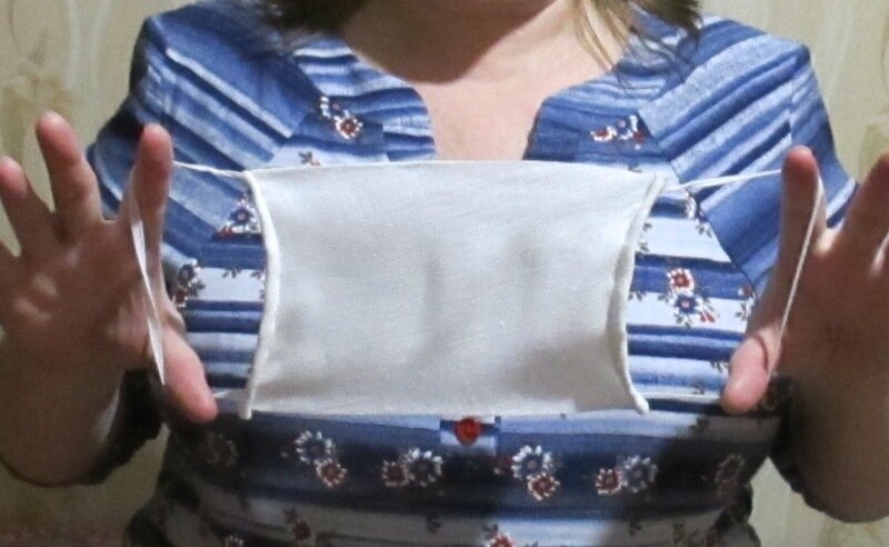 медицинская маска из марли (фото автора)